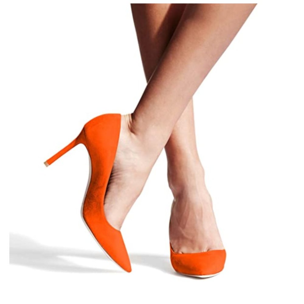 FSJ Sexy Suede Pointed-Toe-Pumps 🔥